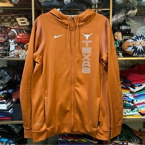 NIKE Texas Longhorns 2021 Sideline Performance Full-Zip Hoodie Size Medium